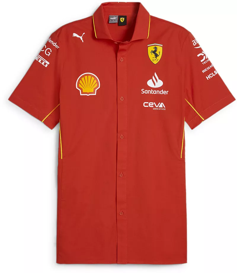 

Рубашка на пуговицах с коротким рукавом Puma для взрослые Ferrari Racing Red Team