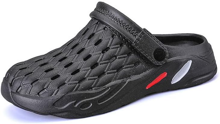 

Мужские сабо-сандалии для сада, легкие водонепроницаемые тапочки с противоскользящей подошвой, уличная обувь для прогулок Dhovor, черный