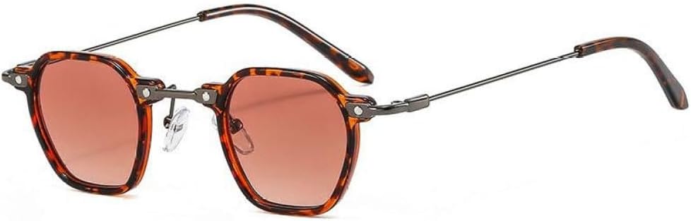 

Солнцезащитные очки MUTYNE Metal PC Punk для женщин, модные винтажные солнцезащитные очки для мужчин, квадратные, с защитой от УФ-излучения, защитные очки-маски, Sliver Orange