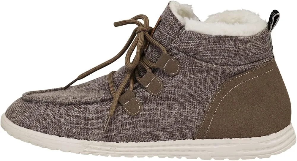 NORTY Серые мужские лоферы Chukka Low Ankle - повседневная обувь для мужчин - эластичные лоферы на шнуровке, хаки — фото 2