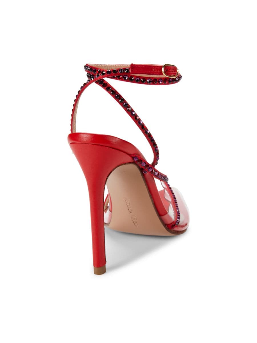 Туфли-лодочки Dassy Sunset с декором на шпильке Andrea Wazen, цвет Spicy Red — фото 3