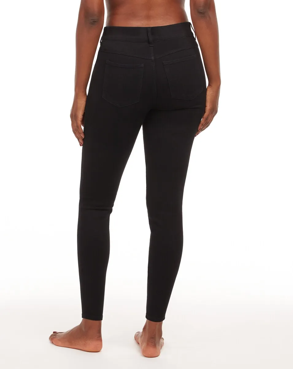 

Женские моделирующие леггинсы с джинсовым эффектом Spanx, черный