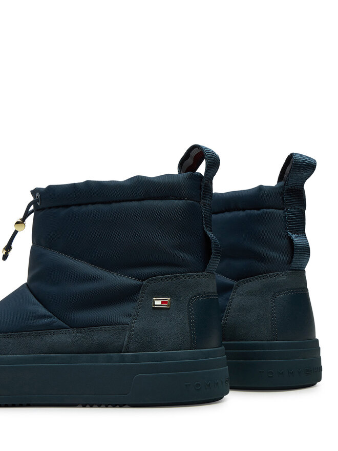 Зимние ботинки Tommy Hilfiger Botas de nieve Flag Nylon Mini Snowboot FW0FW08334, темно-синий — фото 4