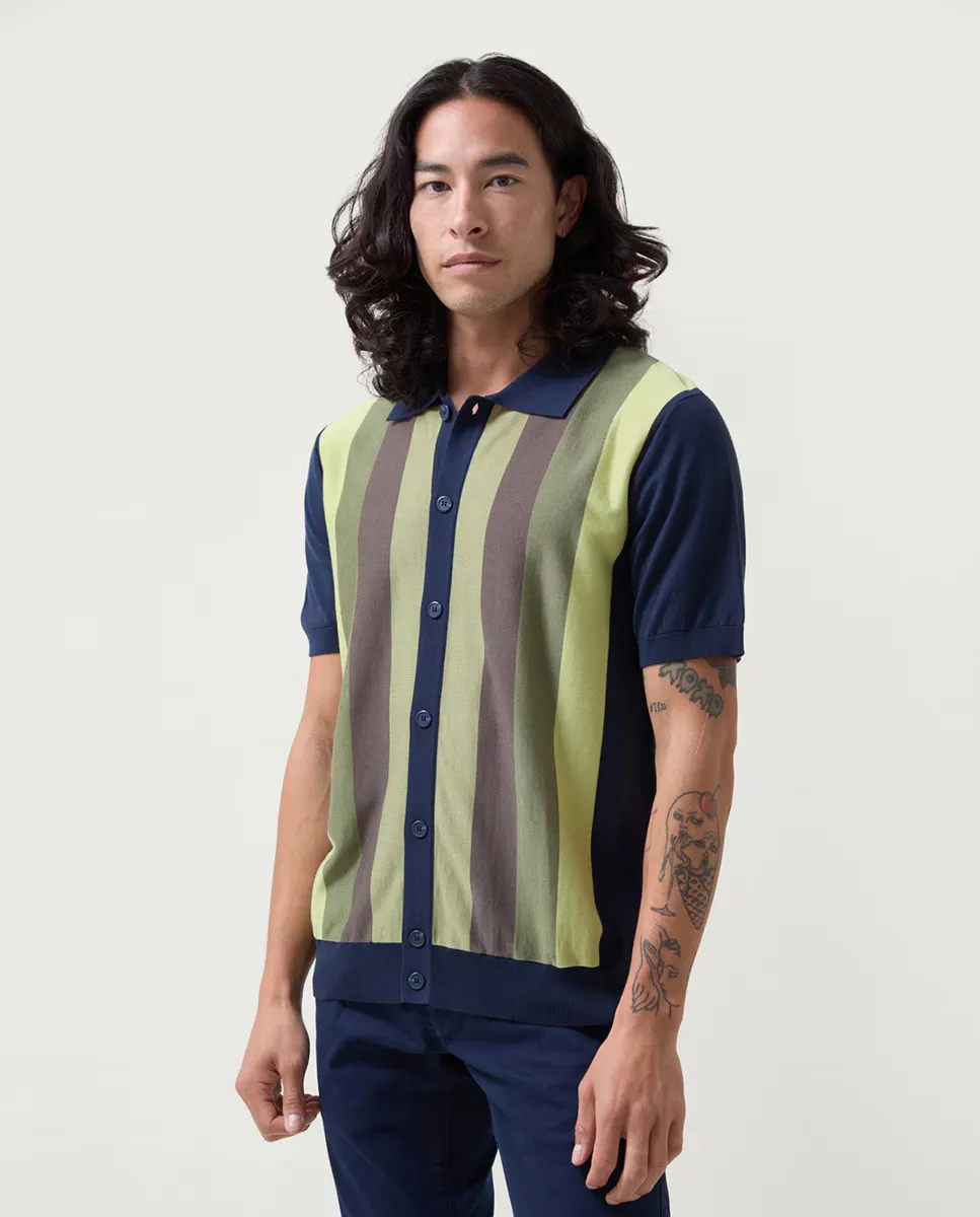 

Мужская рубашка с длинным рукавом в полоску Altonadock, зеленый