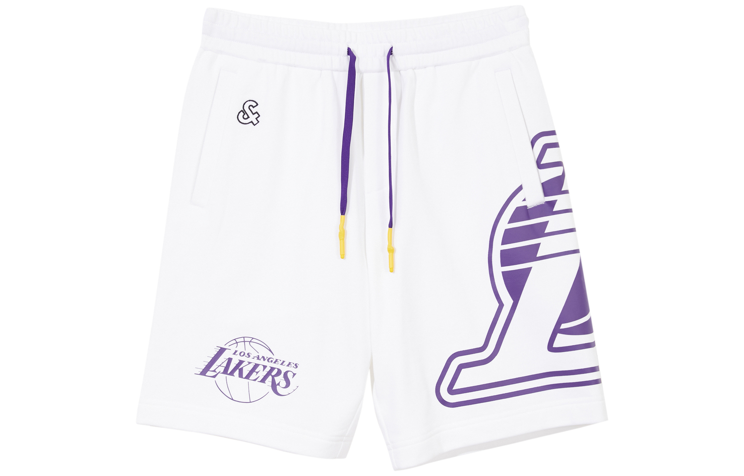 

Джек Джонс x NBA x Лейкерс NBA повседневные шорты унисекс JACK&JONES, светло-серый меланж