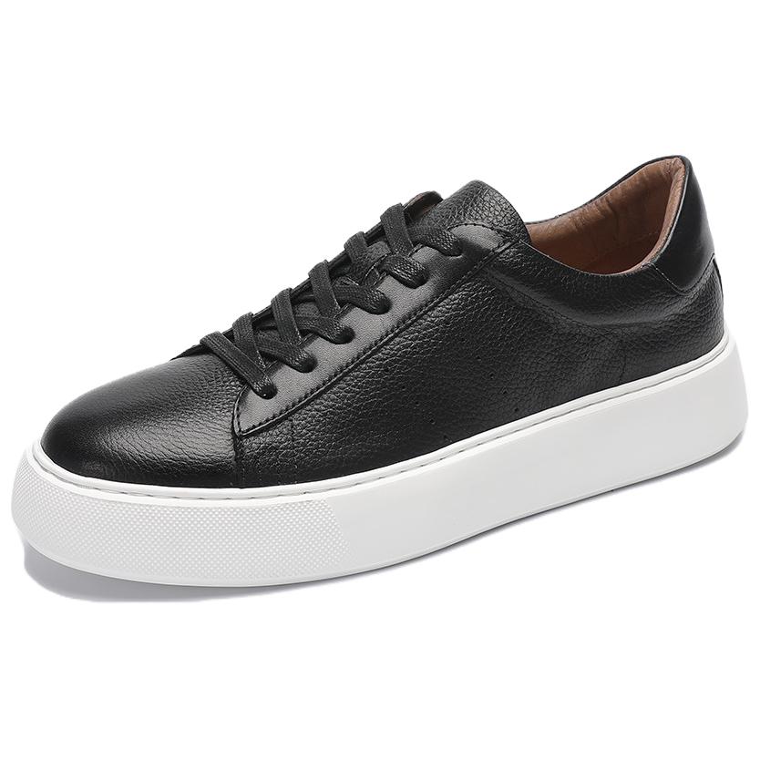 

Износостойкие дышащие низкие мужские кроссовки для скейтбординга Devanro, Black