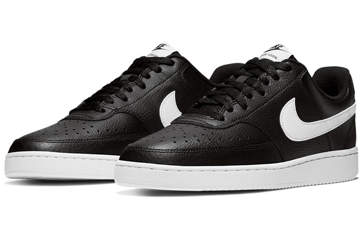 Кроссовки Nike Court Vision Low Black White — фото 2