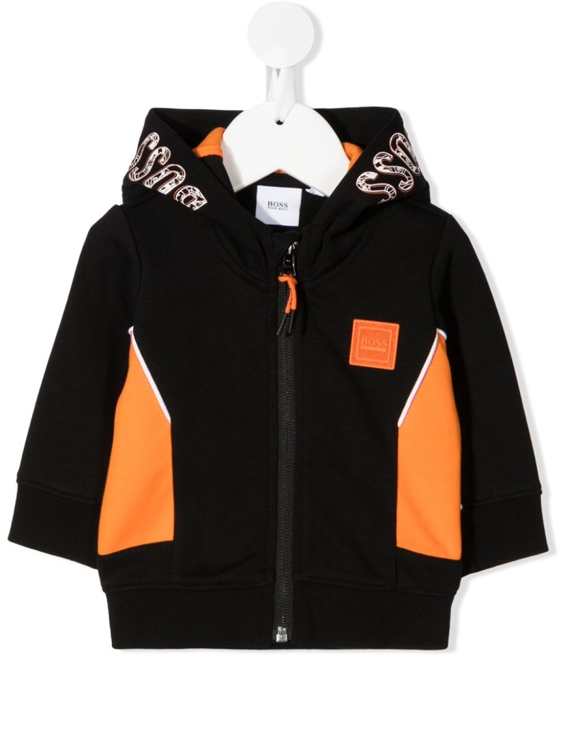 

Худи на молнии BOSS Kidswear, черный