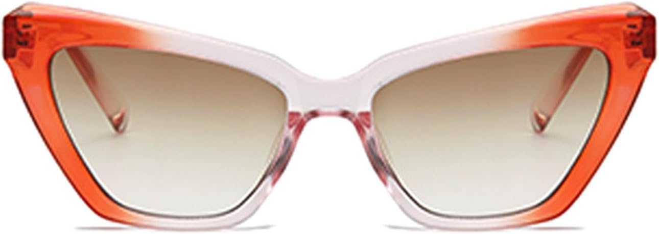 

Laureles Модные солнцезащитные очки «кошачий глаз» для женщин, солнцезащитные очки с градиентным фиолетовым оттенком для мужчин, очки для вождения, путешествий и активного отдыха, Orange Pink