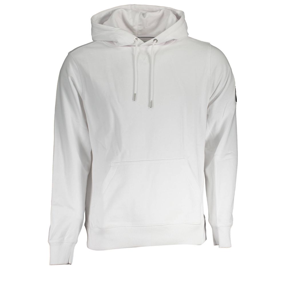 

Белый хлопковый мужской свитер Calvin Klein