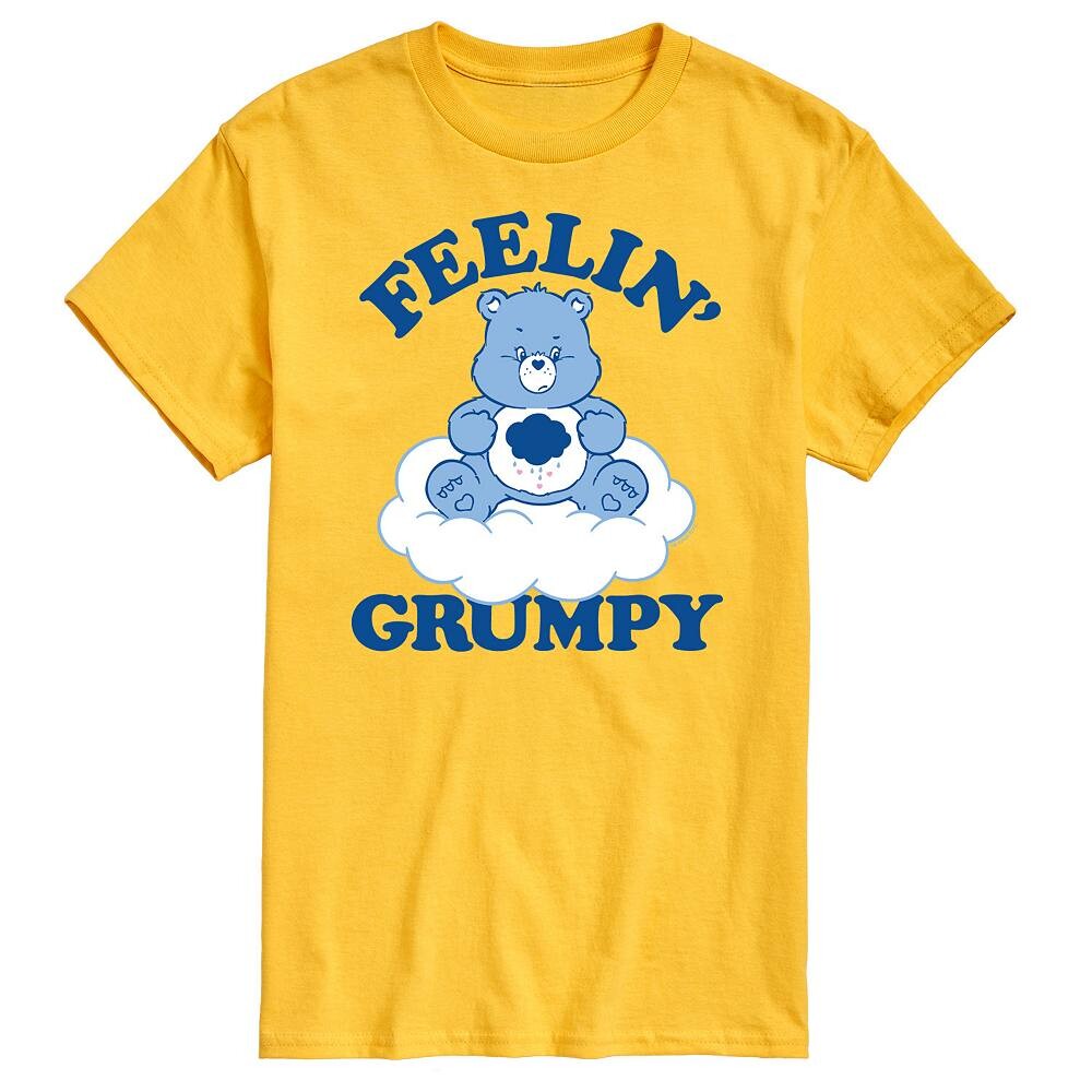 

Мужская футболка с рисунком Care Bears Feelin' Grumpy Licensed Character, желтый