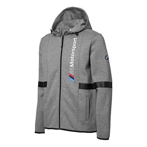 

Куртка x bmw motorsport hooded sweat jacket 'grey' Puma, серый
