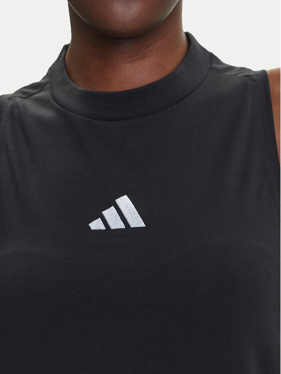 Платье на каждый день обычный крой Essentials 3-Stripes JE1208 Adidas, черный — фото 4