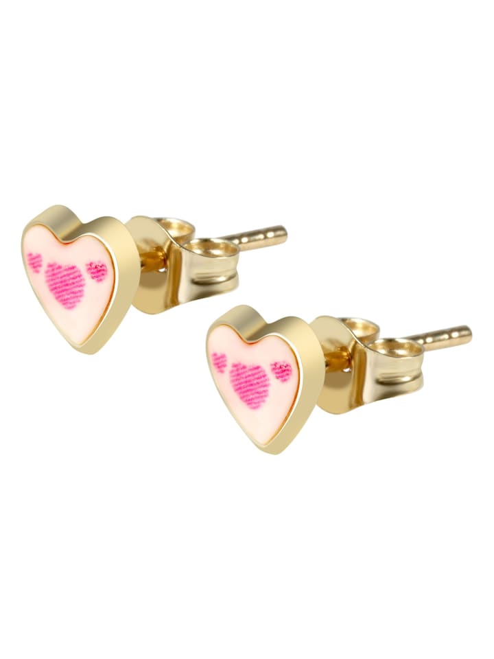 

Adeliás Серьги для девочек - серьги-гвоздики из золота 333 пробы с золотой эмалью