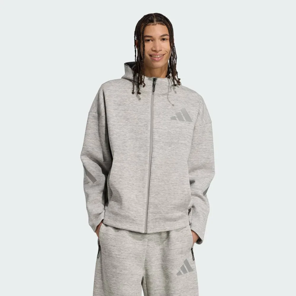 Толстовка ZNE Premium на молнии Adidas, gray