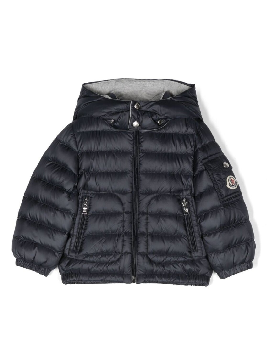 

Moncler Enfant пуховик Lauros с нашивкой-логотипом, синий