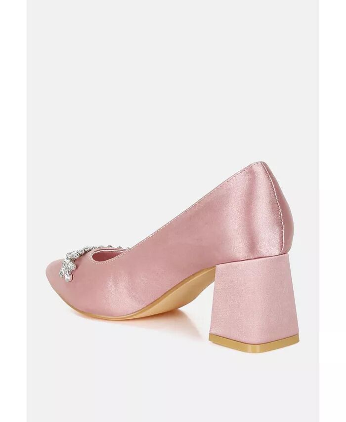 Туфли-лодочки Abatina Satin со стразами London Rag, розовый — фото 3