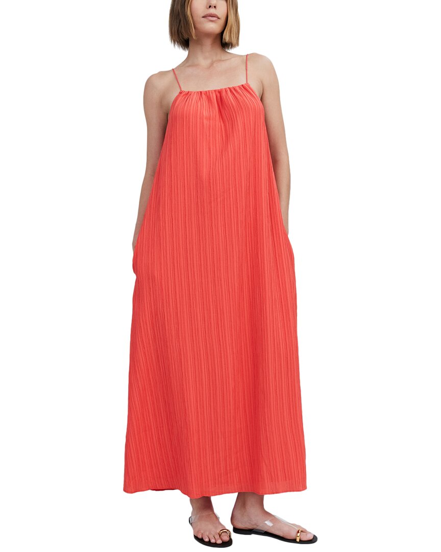 

Однотонное и полосатое платье Сарай Solid & Striped, красный