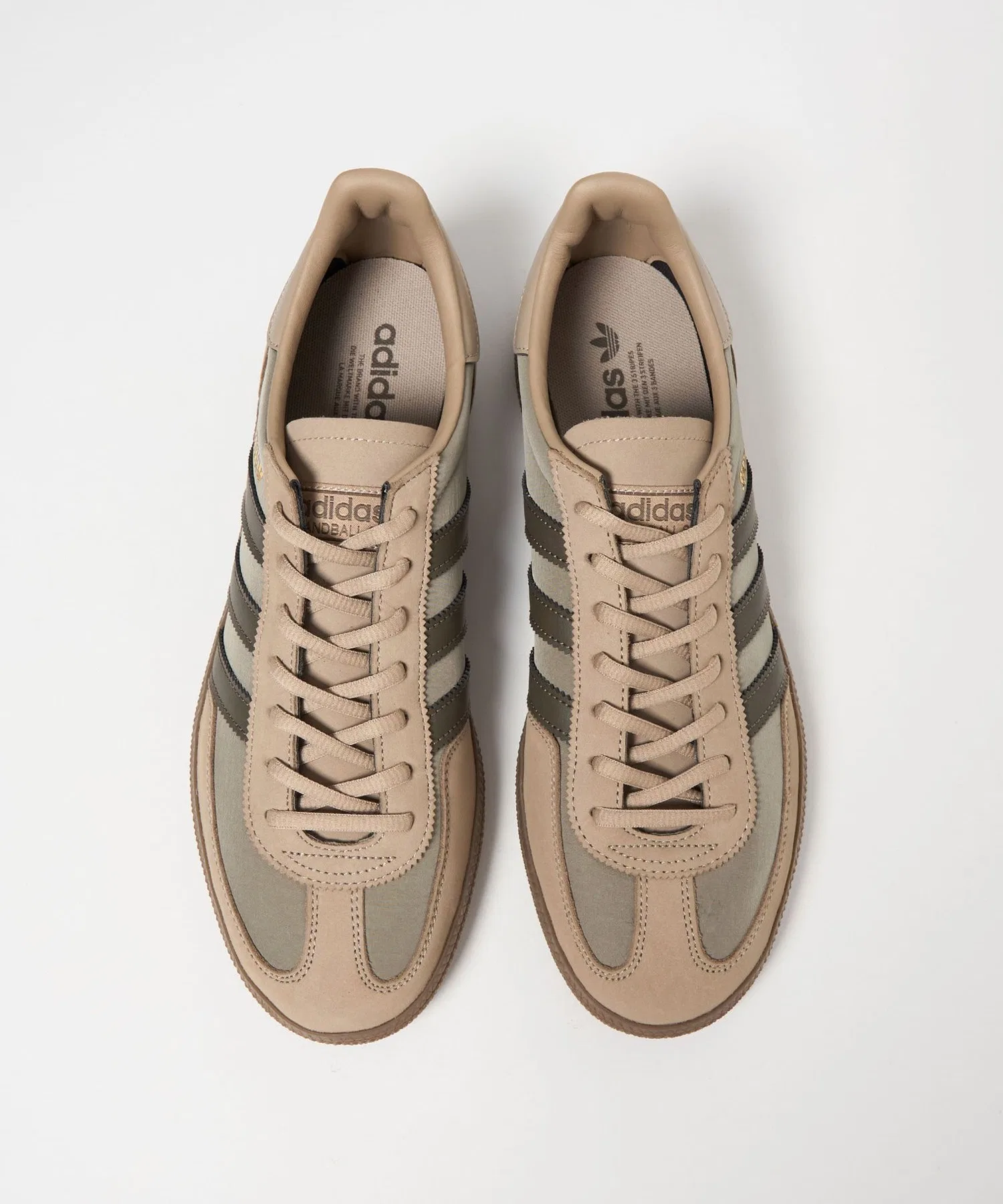 Мужские кроссовки adidas Originals Handball Spezial бежевые — фото 3