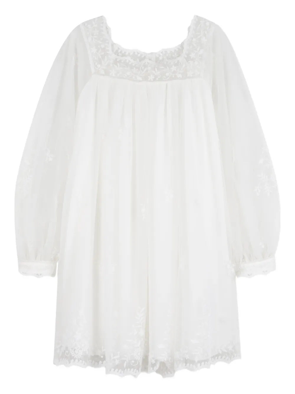 

Кружевное платье Chloé Kids, белый