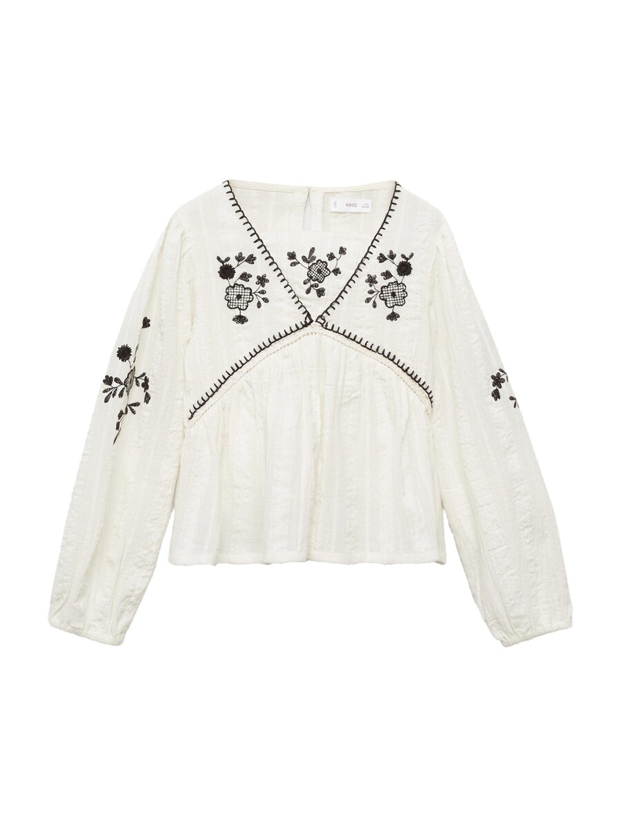 

Блуза MANGO KIDS CAMELIA, белый