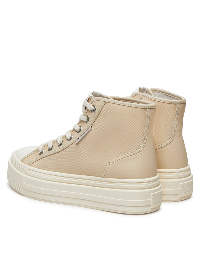 Кроссовки Tommy Jeans Bambas Foxing EN0EN02704, бежевый — фото 3