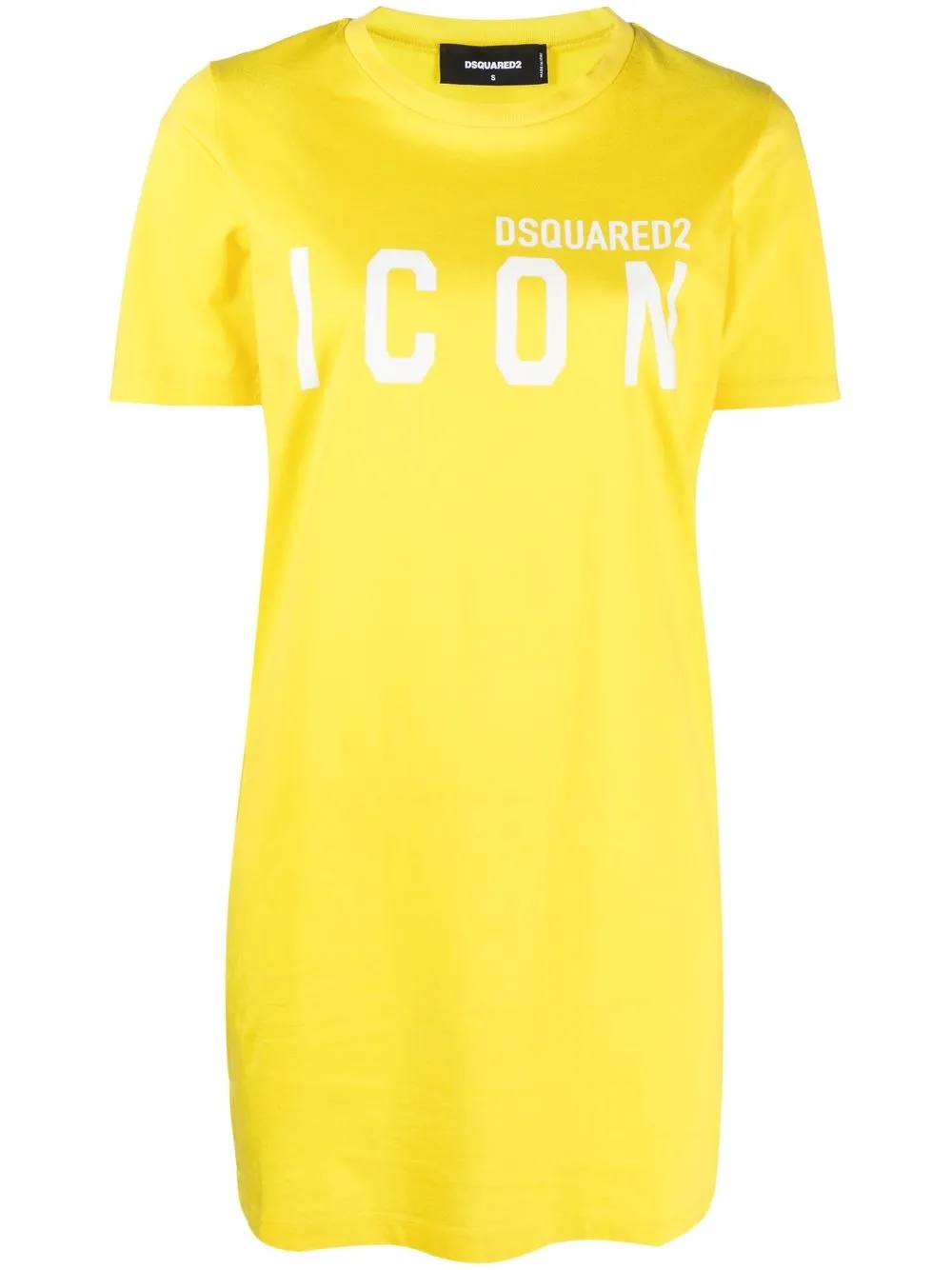 

Платье-футболка с логотипом DSQUARED2, желтый