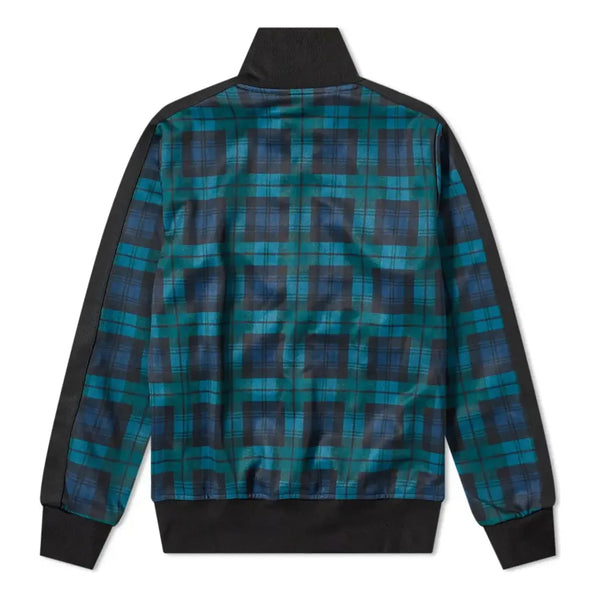 Куртка black watch tartan track jacket 'navy green' Palm Angels, зеленый — фото 2