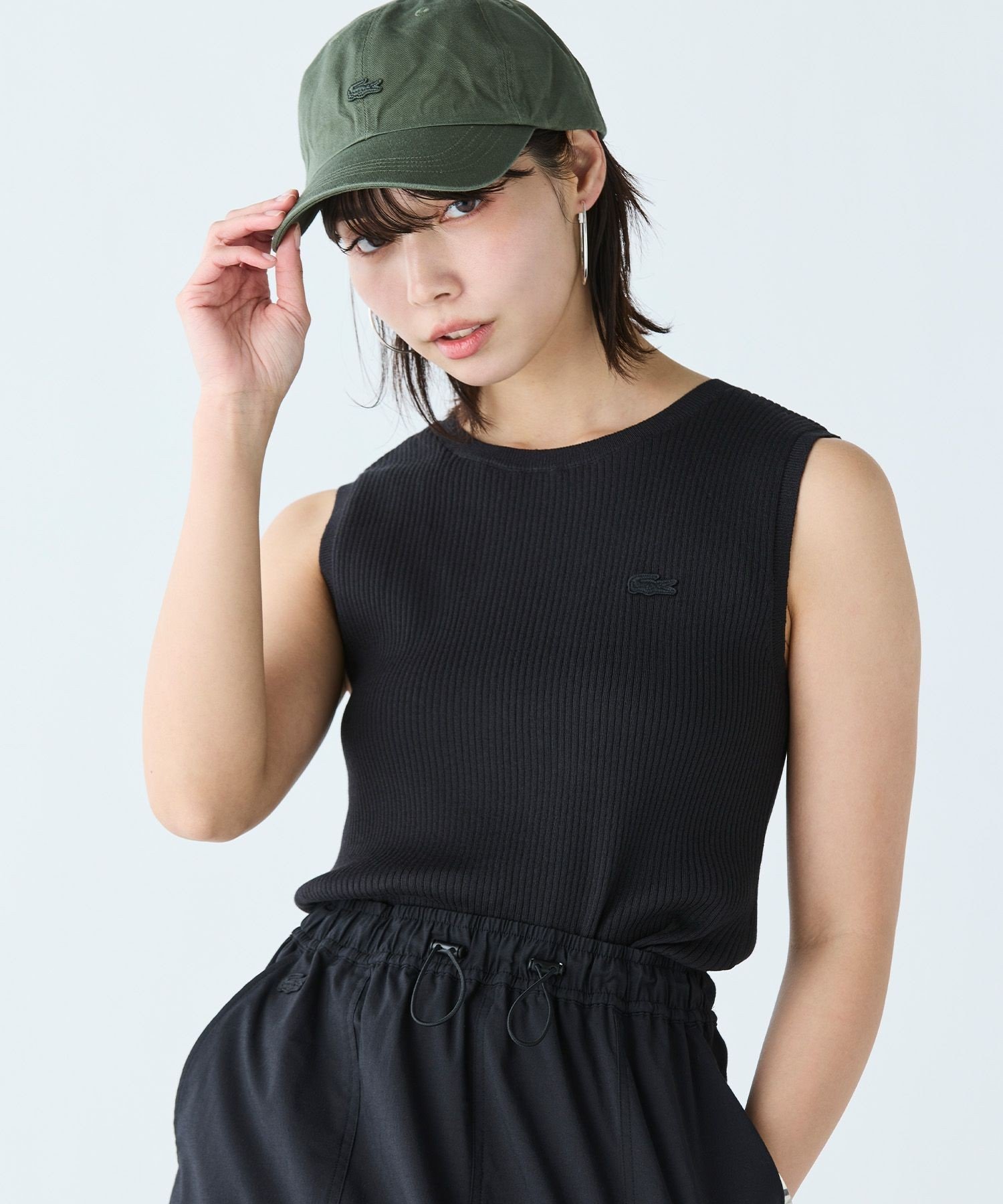 Майка LACOSTE Coolmax Black с УФ-защитой