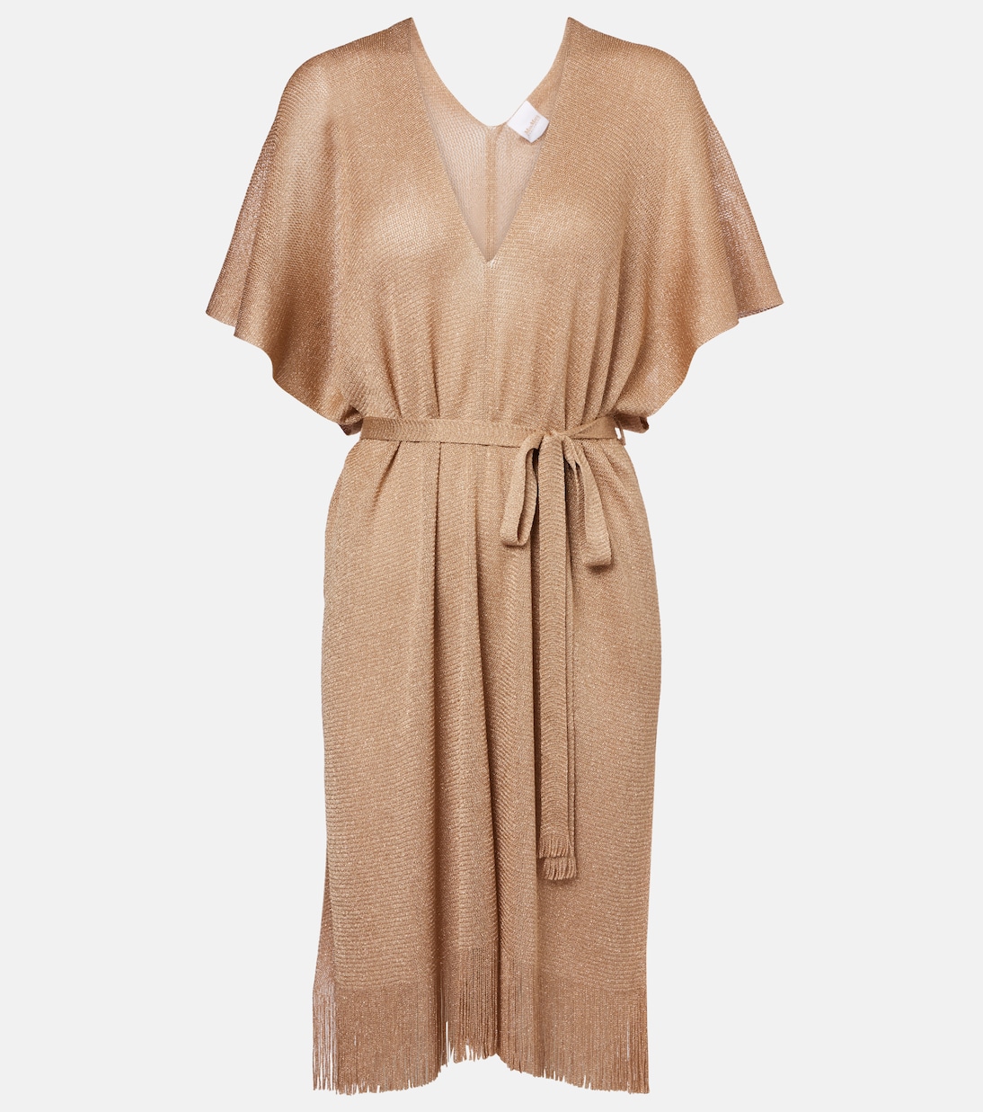 

Пляжный парео с бахромой Donnola Max Mara, Cannella