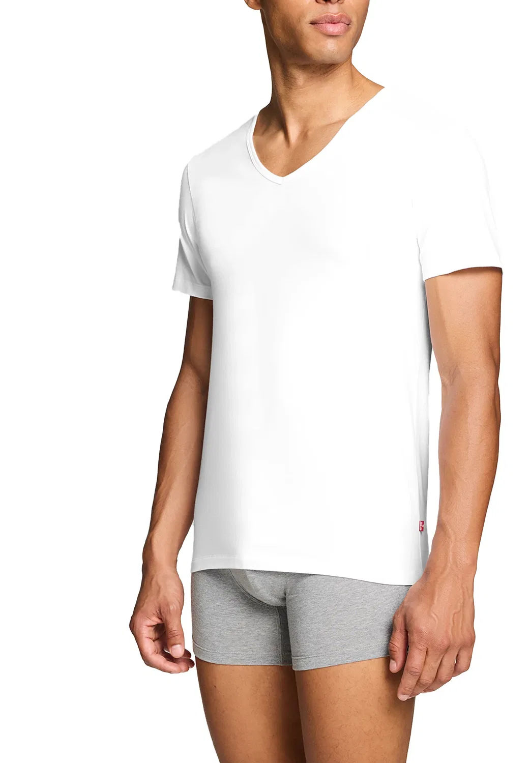 Футболка с V-образным вырезом, 2-pack Levi's, белый — фото 4