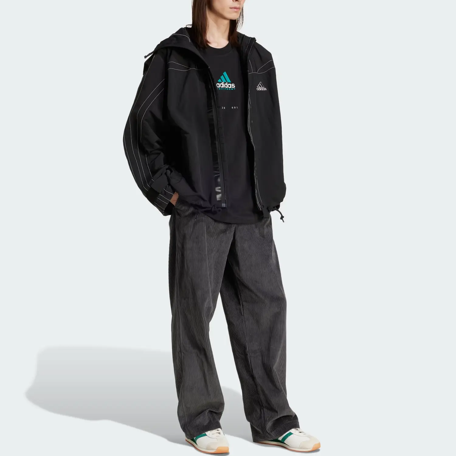 Футболка Equipment Logo Adidas, черный — фото 3