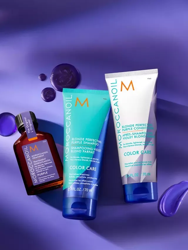 Фиолетовый шампунь для идеальной осветления волос, 200 мл Moroccanoil — фото 2