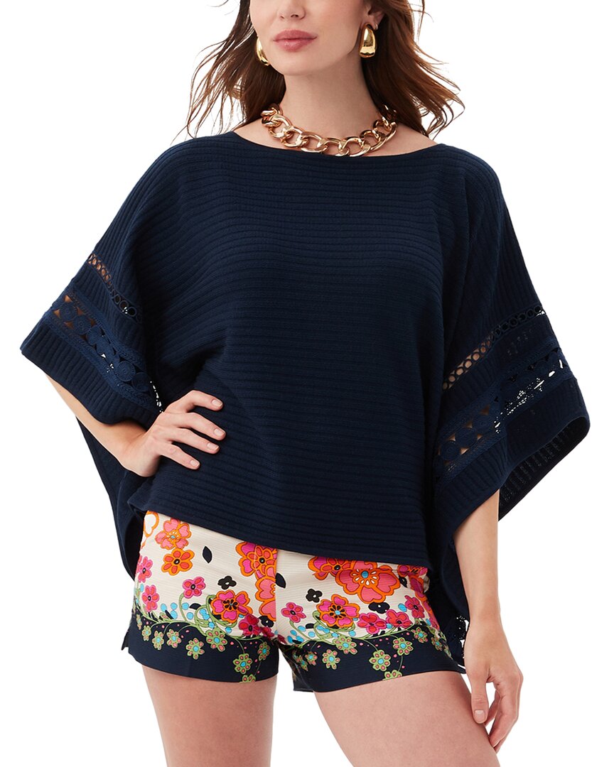 

Шерстяной свитер Trina Turk Chic Wrap 2, синий