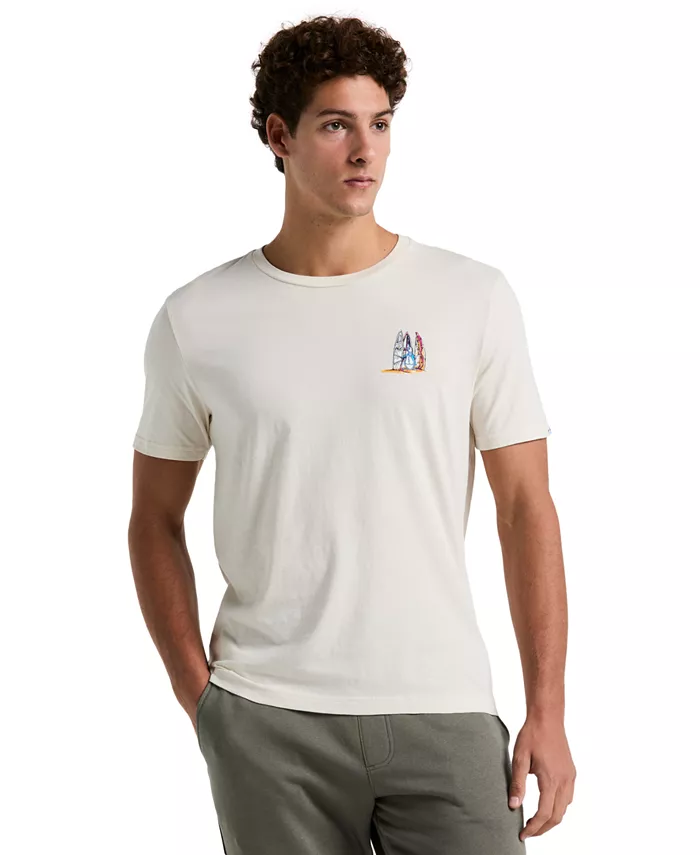 

Мужская футболка Palm с принтом, slim-fit Original Penguin, коричневый/бежевый