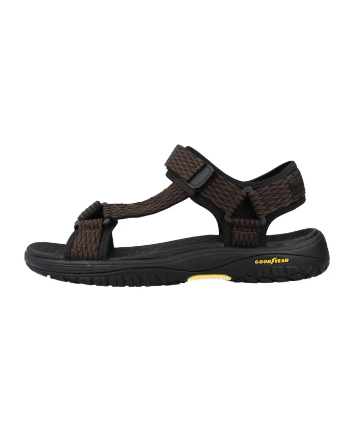 

Стильные босоножки на плоской подошве rip tide Skechers, коричневый