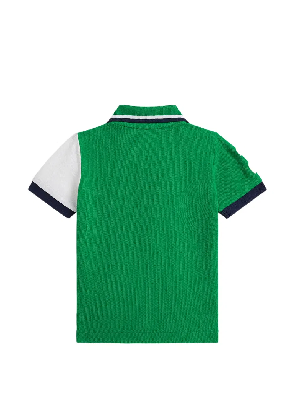 Поло с вышивкой в стиле колорблок Polo Ralph Lauren Kids, зеленый — фото 2