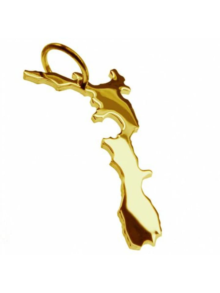 

Schmuckador Кулон в виде карты Новой Зеландии из цельного желтого золота 333 пробы