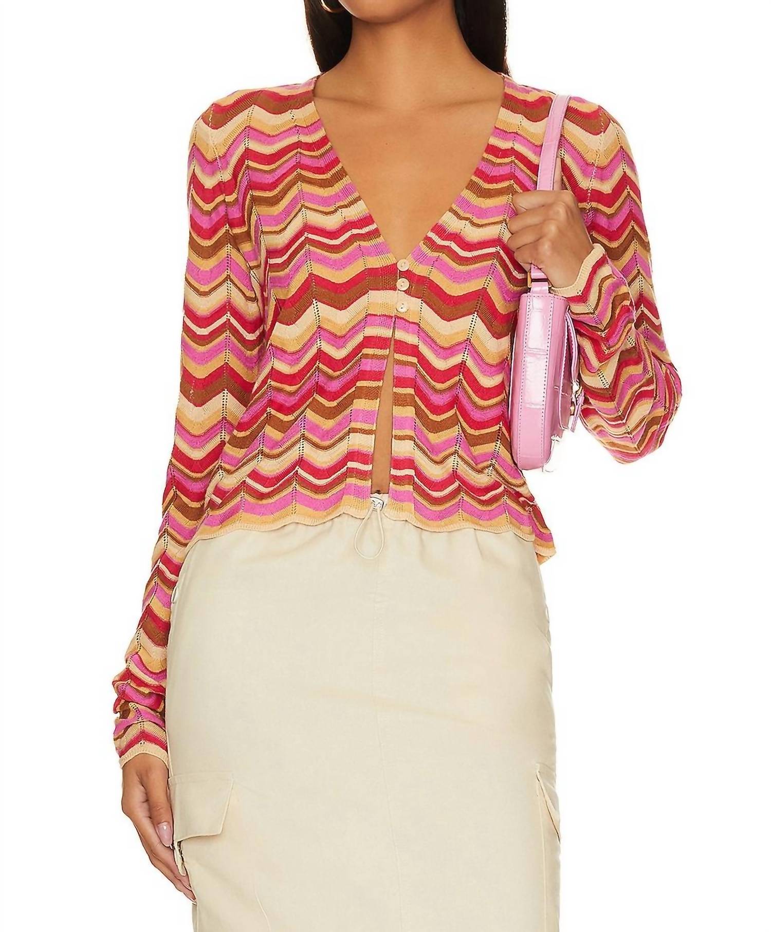 

Топ Coza Cardi в полоску Show Me Your Mumu, цвет stripe