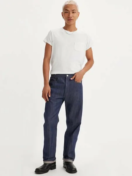 Винтажные джинсы LEVI'S 1890 501 ORIGINAL, темно-синего цвета, плотные Levi's, Dark Indigo - Flat Finish — фото 2