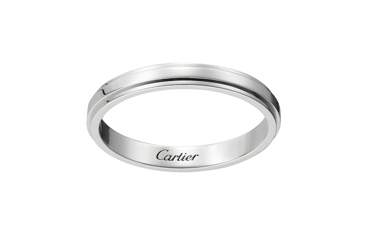 

Кольцо D'Amour Collection Minimalist Style Platinum Cartier, белый золото