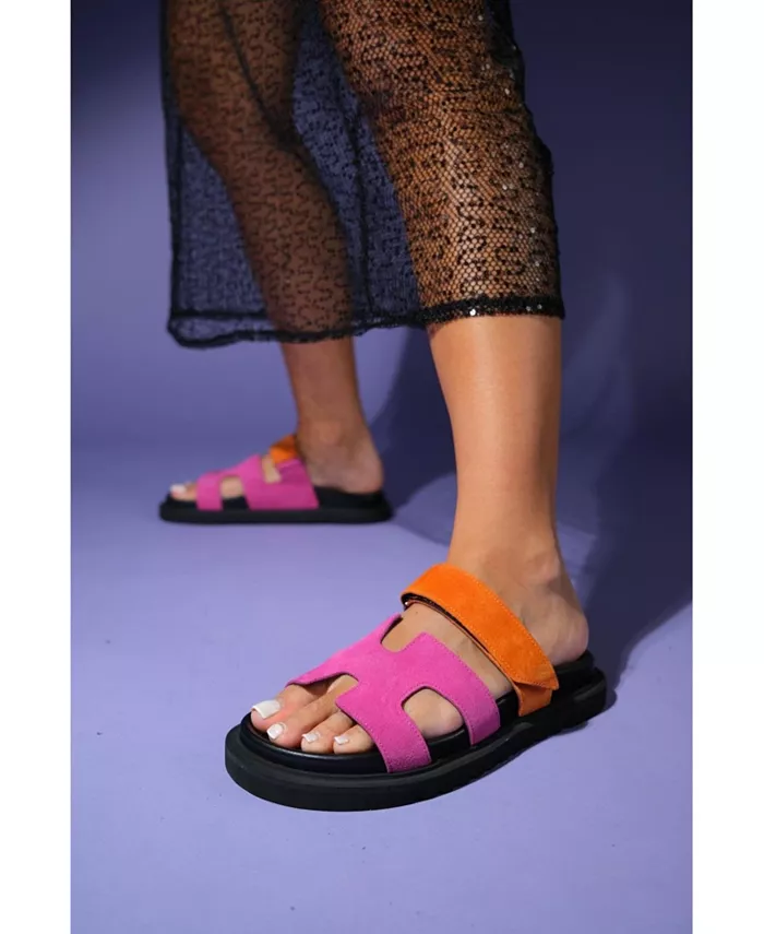 Сандалии Morte Leather Slide (женские) Forever & Always Shoes, розовый — фото 4