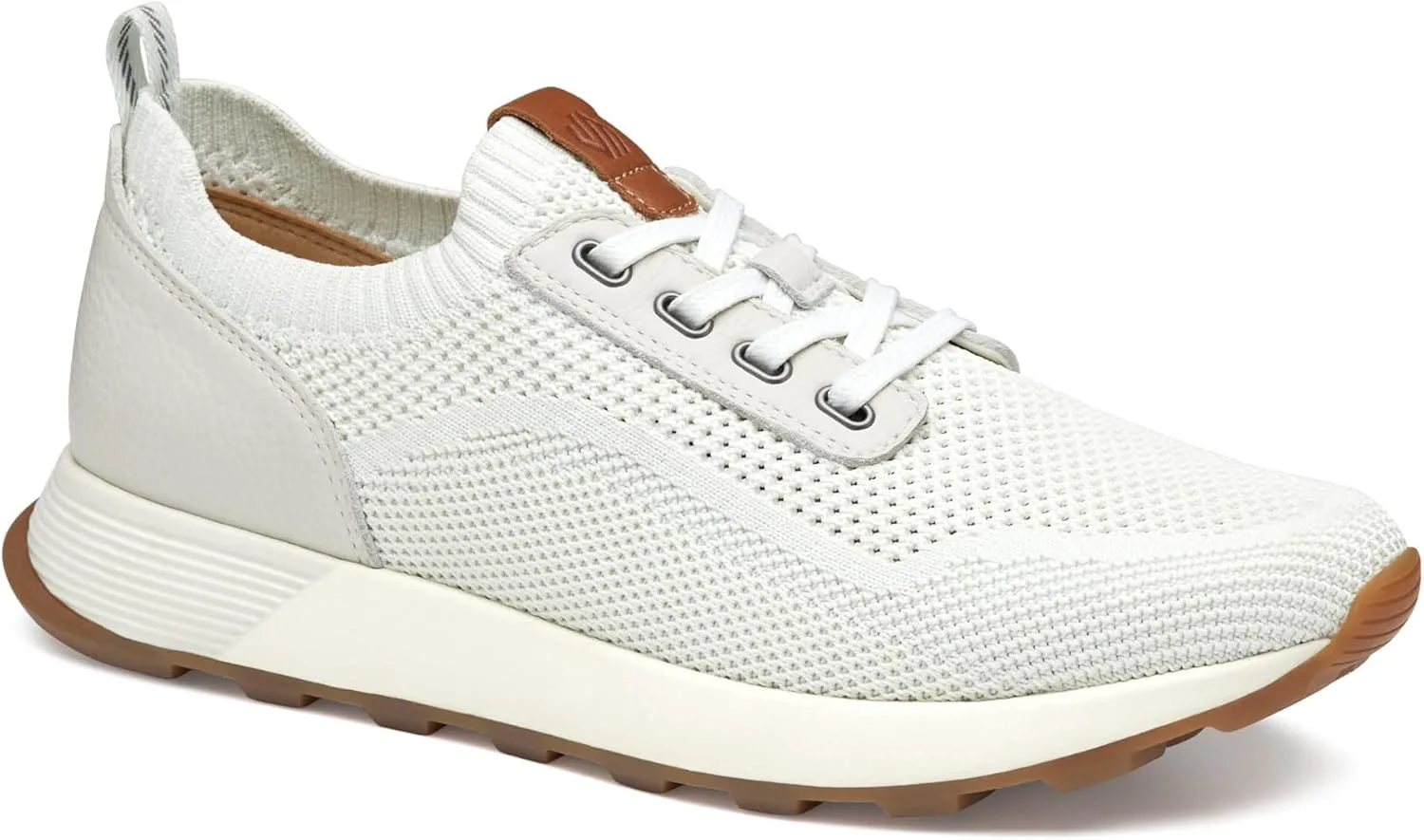 Мужские кроссовки Johnston & Murphy Kinnon Knit Jogger, от белого — фото 4
