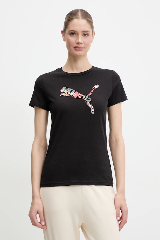 

Хлопковая футболка Puma, черный
