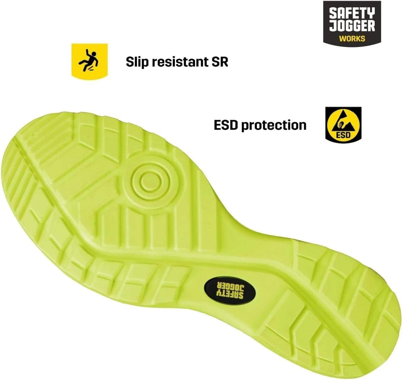 Защитные кроссовки SAFETY JOGGER MODULO S3S Mid - водонепроницаемые, дышащие рабочие кроссовки с нескользящим носком, защитой от проникновения и без металлических вставок, для мужчин и женщин, Black — фото 4