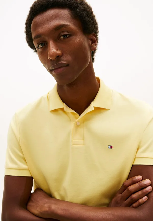 Рубашка-Поло стандартного кроя с вышивкой флага Tommy Hilfiger, Citronella — фото 4