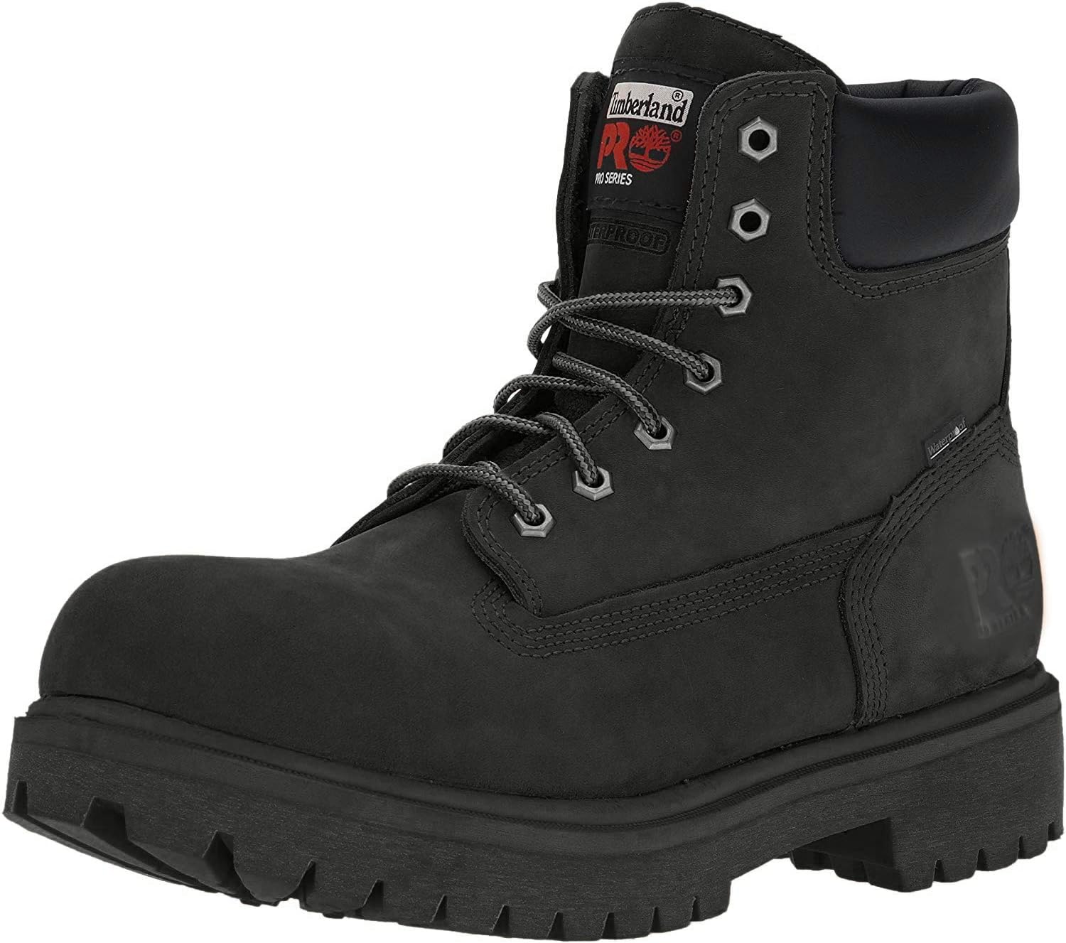 

Мужские ботинки Timberland PRO Direct Attach 6 дюймов со стальным защитным носком, утепленные, водонепроницаемые, Black