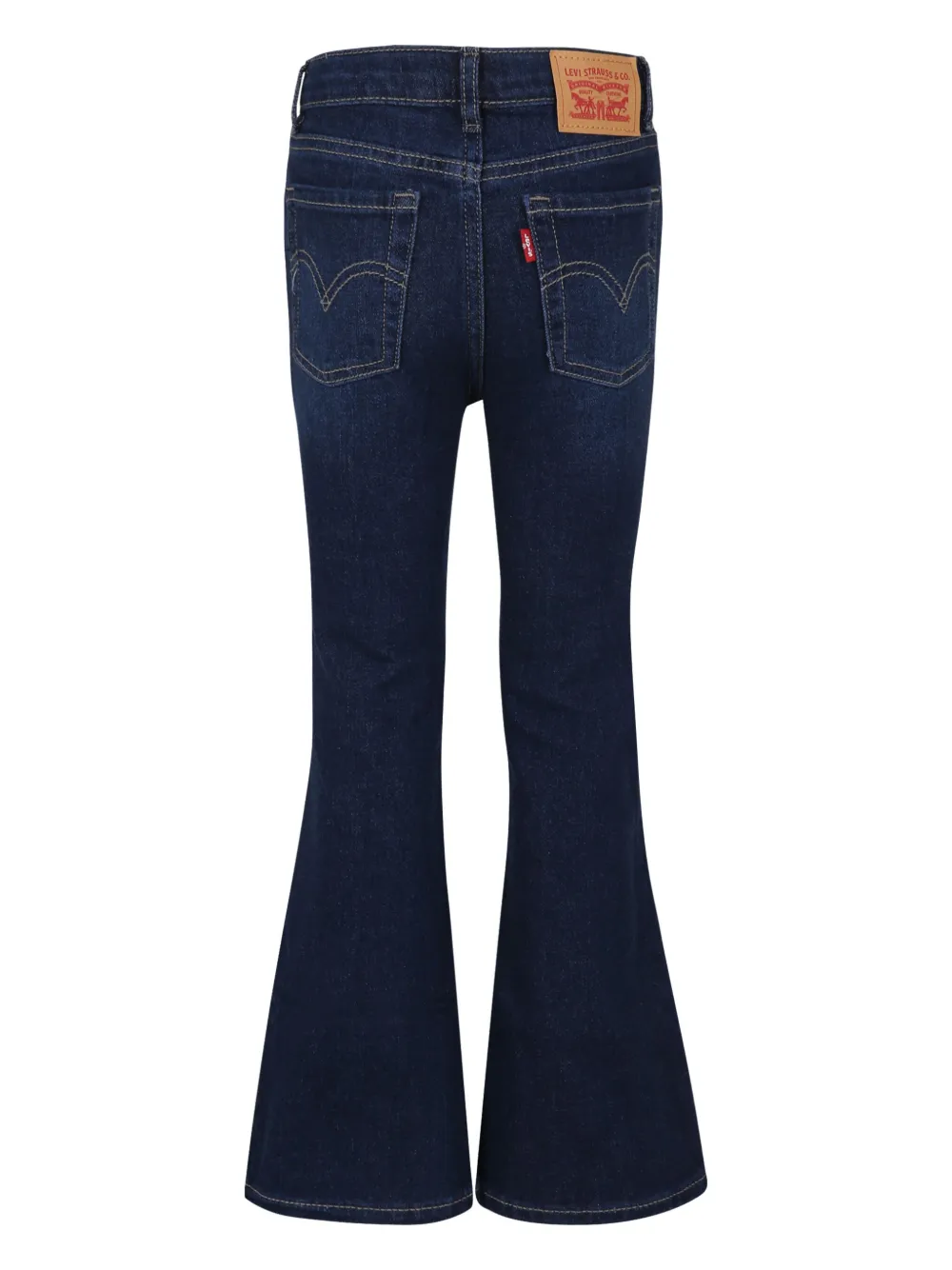Расклешенные джинсы с нашивкой-логотипом Levi's Kids, синий — фото 2