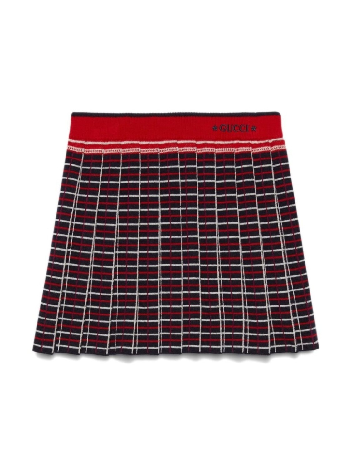 

Gucci Kids юбка мини с логотипом, синий
