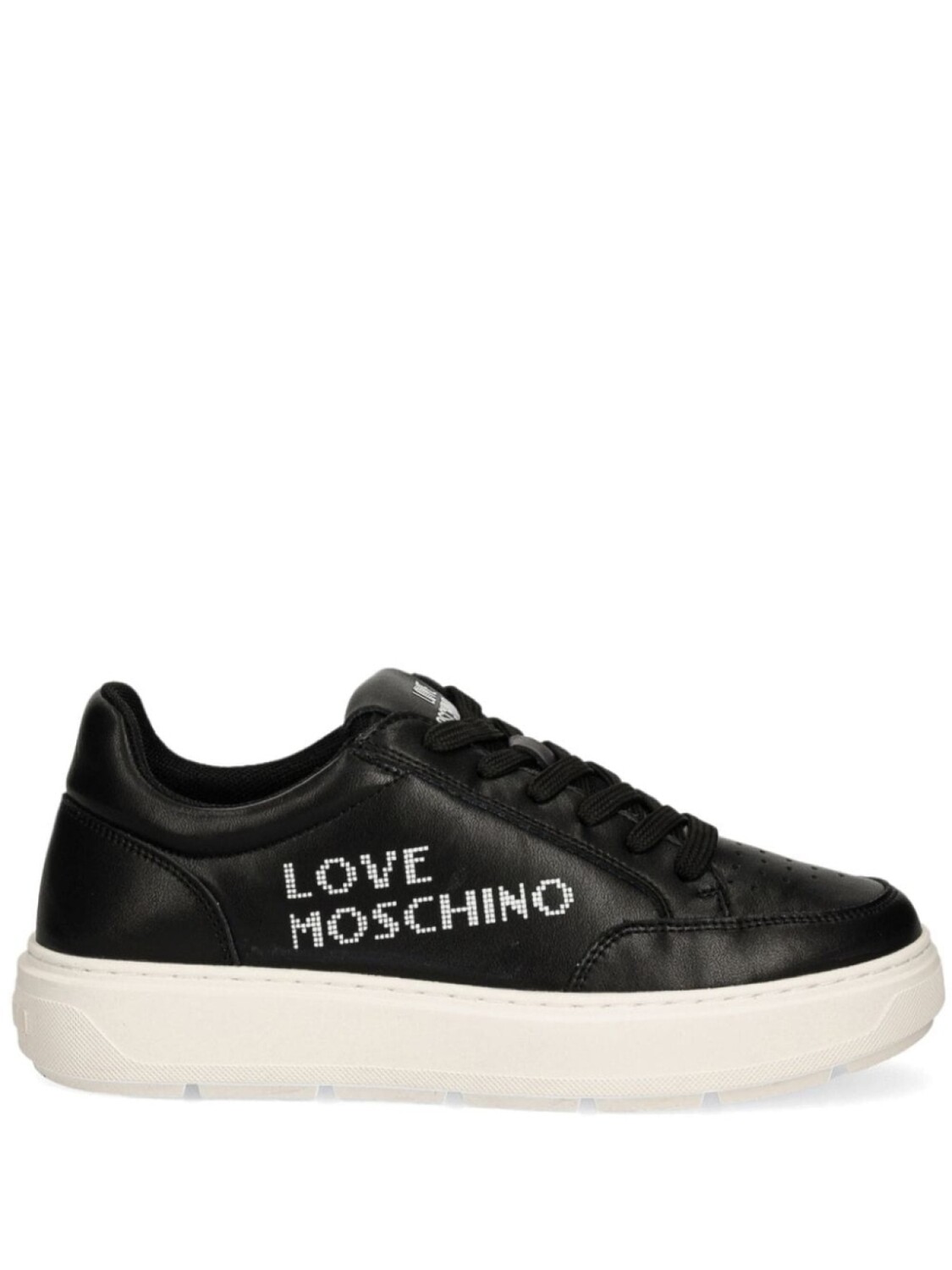 Кроссовки на шнуровке с логотипом Love Moschino, черный